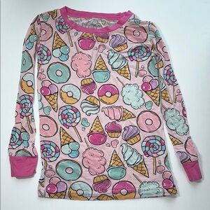 Little Sleepies Sweet Treats Long Sleep Pajama TOP ONLY - 3T